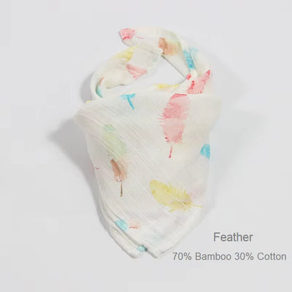 Newborn Blankets Bamboo Bath Towel Baby Swaddle Kids Muslin Organic Cotton Fabric Super Soft Stuff Girls Burp Cloth Monthly Wrap