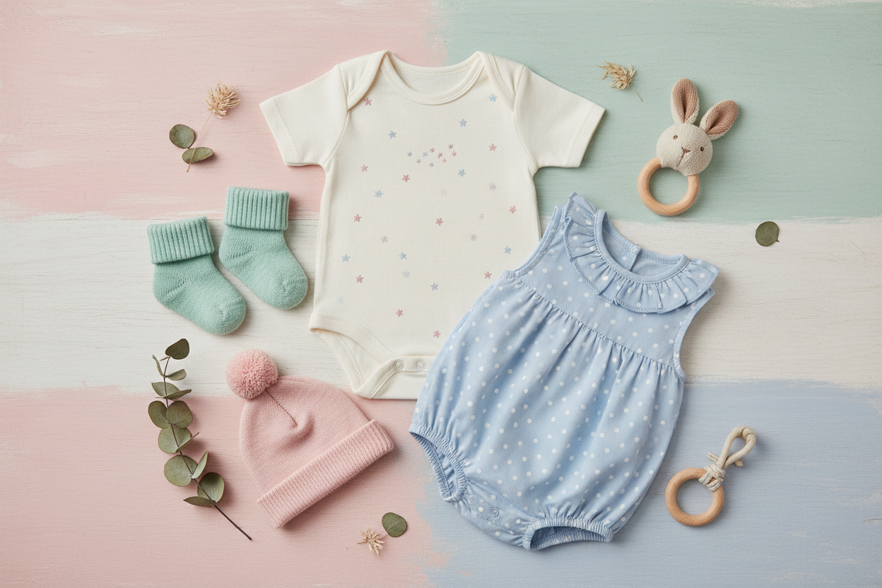 billede der illustrere baby tøj