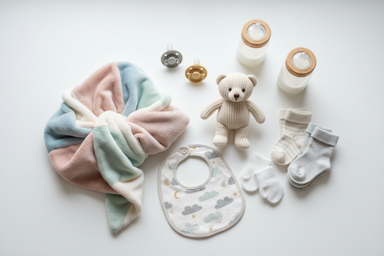 billeder der illustrere baby tilbehør 