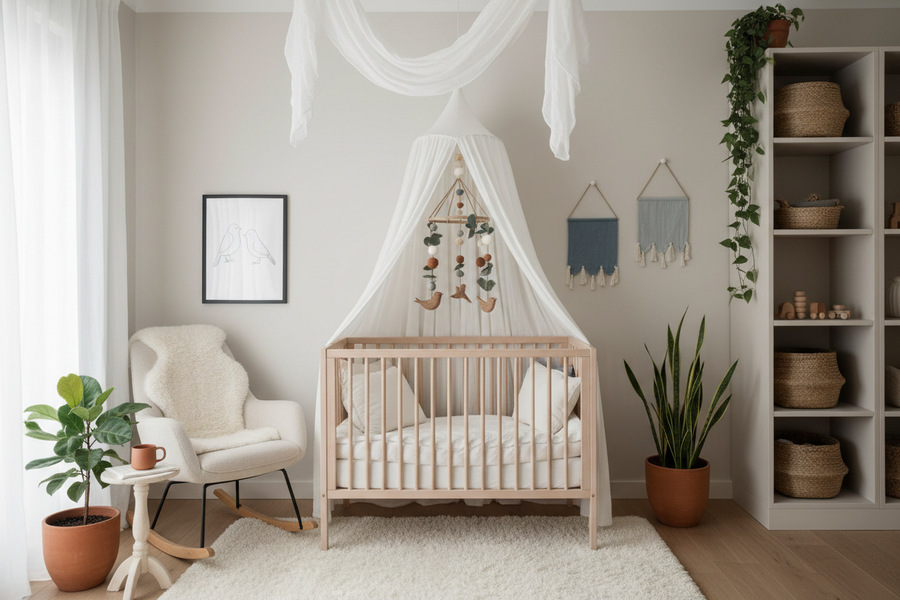 stilfuldt baby værelse 